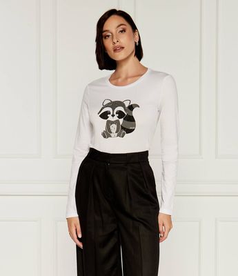Bluzka damska casual Liu Jo ze sklepu: Gomez Fashion Store w kategorii: Bluzki damskie - zdjęcie 874714-BD9-10338_LJ245W000089U42