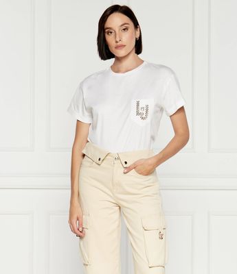 Bluzka damska casual Liu Jo ze sklepu: Gomez Fashion Store w kategorii: Bluzki damskie - zdjęcie 874714-BD9-10338_LJ245W000025U33