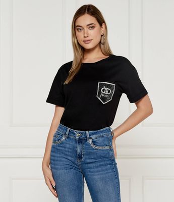Bluzka damska casual Liu Jo ze sklepu: Gomez Fashion Store w kategorii: Bluzki damskie - zdjęcie 874714-BD9-10338_LJ245W000025U49