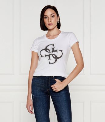 Guess - Bluzka damska na wiosnę ze sklepu: Gomez Fashion Store w kategorii: Bluzki damskie - zdjęcie 874714-BD9-10338_GJ244W000042F11