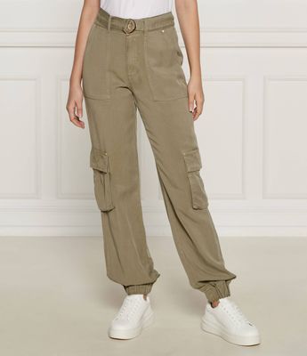 Guess - Spodnie damskie na wiosnę ze sklepu: Gomez Fashion Store w kategorii: Spodnie damskie - zdjęcie 874714-BD9-10338_GJ244W000075Q08