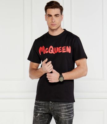 T-shirt męski w stylu młodzieżowym Alexander McQueen ze sklepu: Gomez Fashion Store w kategorii: T-shirty męskie - zdjęcie 874714-BD9-10338_AQ244M000012145