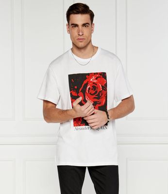 Alexander McQueen - T-shirt męski na wiosnę ze sklepu: Gomez Fashion Store w kategorii: T-shirty męskie - zdjęcie 874714-BD9-10338_AQ244M000013146