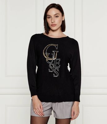 Sweter damski na zimę Guess ze sklepu: Gomez Fashion Store w kategorii: Swetry damskie - zdjęcie 874714-BD9-10338_GJ245W000046058