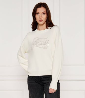 Guess - Sweter damski zimowy ze sklepu: Gomez Fashion Store w kategorii: Swetry damskie - zdjęcie 874714-BD9-10338_GJ245W000069H47