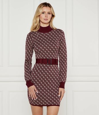 Sukienka jesienna Guess ze sklepu: Gomez Fashion Store w kategorii: Sukienki - zdjęcie 874714-BD9-10338_GJ245W000012Q42