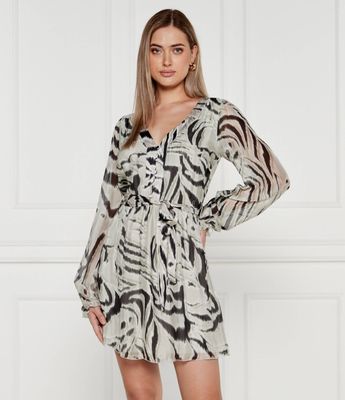 Sukienka jesienna Guess ze sklepu: Gomez Fashion Store w kategorii: Sukienki - zdjęcie 874714-BD9-10338_GJ245W000086Q34
