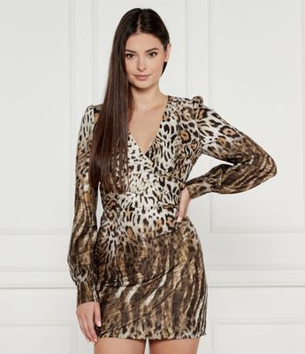 Guess - Sukienka na jesień ze sklepu: Gomez Fashion Store w kategorii: Sukienki - zdjęcie 874714-BD9-10338_GJ245W000087Q54
