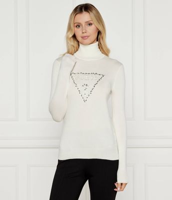 Sweter damski casual Guess ze sklepu: Gomez Fashion Store w kategorii: Swetry damskie - zdjęcie 874714-BD9-10338_GJ245W000024H47