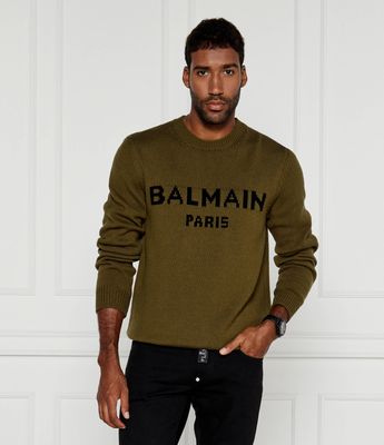 Sweter męski na wiosnę BALMAIN ze sklepu: Gomez Fashion Store w kategorii: Swetry męskie - zdjęcie 874714-BD9-10338_BA244M000012078