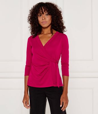 Bluzka damska casual LAUREN RALPH LAUREN ze sklepu: Gomez Fashion Store w kategorii: Bluzki damskie - zdjęcie 874714-BD9-10338_RL244W000020YD0