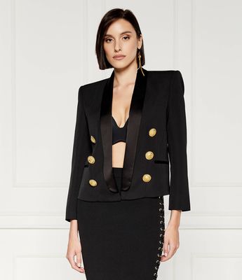Marynarka jesienny BALMAIN ze sklepu: Gomez Fashion Store w kategorii: Marynarki damskie - zdjęcie 874714-BD9-10338_BA244W000003020