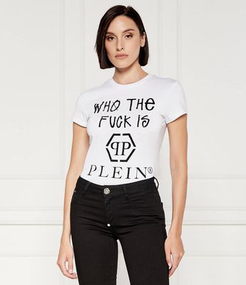Bluzka damska na wiosnę Philipp Plein ze sklepu: Gomez Fashion Store w kategorii: Bluzki damskie - zdjęcie 874714-BD9-10338_PN244W000003001