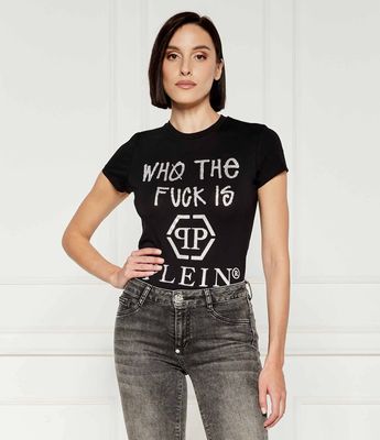 Philipp Plein - Bluzka damska na wiosnę ze sklepu: Gomez Fashion Store w kategorii: Bluzki damskie - zdjęcie 874714-BD9-10338_PN244W000003002