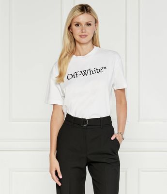 Off White - Bluzka damska ze sklepu: Gomez Fashion Store w kategorii: Bluzki damskie - zdjęcie 874714-BD9-10338_OF244W000001000