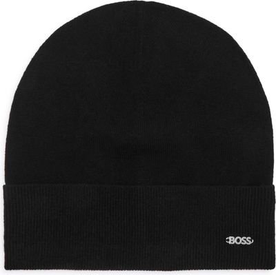 Czapka zimowa damska BOSS BLACK ze sklepu: Gomez Fashion Store w kategorii: Czapki zimowe damskie - zdjęcie 874714-BD9-10338_BB245W000001001