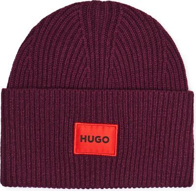 HUGO - Czapka zimowa damska ze sklepu: Gomez Fashion Store w kategorii: Czapki zimowe damskie - zdjęcie 874714-BD9-10338_BU245W000006510