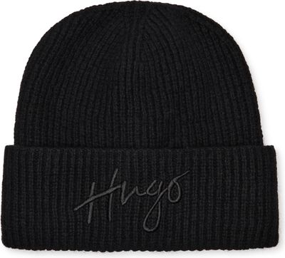 Czapka zimowa damska HUGO ze sklepu: Gomez Fashion Store w kategorii: Czapki zimowe damskie - zdjęcie 874714-BD9-10338_BU245W000010001
