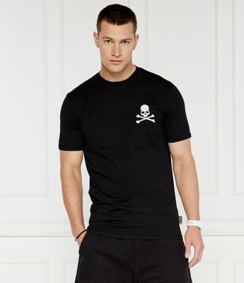 Philipp Plein - T-shirt męski casual ze sklepu: Gomez Fashion Store w kategorii: T-shirty męskie - zdjęcie 874714-BD9-10338_PN244M000020002