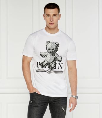 T-shirt męski Philipp Plein ze sklepu: Gomez Fashion Store w kategorii: T-shirty męskie - zdjęcie 874714-BD9-10338_PN244M000023001