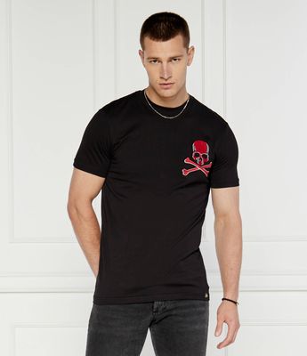 Philipp Plein - T-shirt męski na wiosnę ze sklepu: Gomez Fashion Store w kategorii: T-shirty męskie - zdjęcie 874714-BD9-10338_PN244M000025002