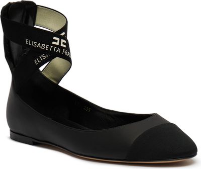Balerinki na wiosnę Elisabetta Franchi ze sklepu: Gomez Fashion Store w kategorii: Balerinki - zdjęcie 874714-BD9-10338_EF244W000049629