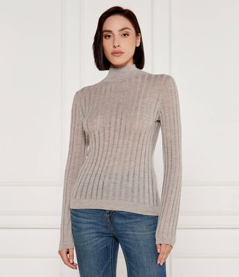 Sweter damski casual BOSS BLACK ze sklepu: Gomez Fashion Store w kategorii: Swetry damskie - zdjęcie 874714-BD9-10338_BB245W000039099