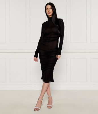 Sukienka dopasowana Elisabetta Franchi ze sklepu: Gomez Fashion Store w kategorii: Sukienki - zdjęcie 874714-BD9-10338_EF244W000066110