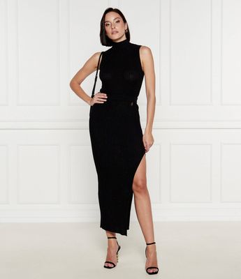 Elisabetta Franchi - Sukienka wiosenna ze sklepu: Gomez Fashion Store w kategorii: Sukienki - zdjęcie 874714-BD9-10338_EF244W000083110