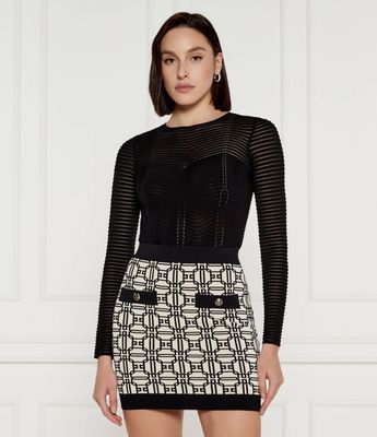 Elisabetta Franchi - Bluzka damska na wiosnę ze sklepu: Gomez Fashion Store w kategorii: Bluzki damskie - zdjęcie 874714-BD9-10338_EF244W000088110