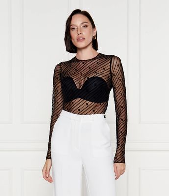 Bluzka damska na wiosnę Elisabetta Franchi ze sklepu: Gomez Fashion Store w kategorii: Bluzki damskie - zdjęcie 874714-BD9-10338_EF244W000090110