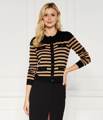 Sweter damski casual na zimę Elisabetta Franchi ze sklepu: Gomez Fashion Store w kategorii: Swetry damskie - zdjęcie 874714-BD9-10338_EF244W000138199