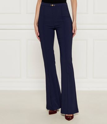 Spodnie damskie w stylu retro Elisabetta Franchi ze sklepu: Gomez Fashion Store w kategorii: Spodnie damskie - zdjęcie 874714-BD9-10338_EF244W000150018