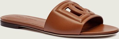 Klapki damskie na lato Dolce & Gabbana ze sklepu: Gomez Fashion Store w kategorii: Klapki damskie - zdjęcie 874714-BD9-10338_DG244W000002320