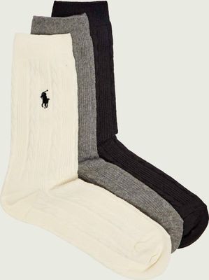 Skarpetki damskie casual bez wzorów Polo Ralph Lauren ze sklepu: Gomez Fashion Store w kategorii: Skarpetki damskie - zdjęcie 874714-BD9-10338_PR244W000017E58