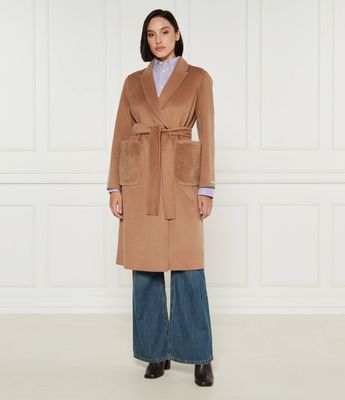 Płaszcz damski na jesień Marella ze sklepu: Gomez Fashion Store w kategorii: Płaszcze damskie - zdjęcie 874714-BD9-10338_MA244W000016002