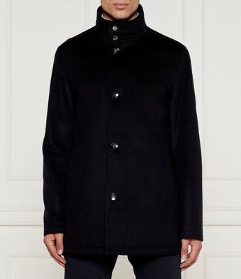 Płaszcz męski na jesień BOSS BLACK ze sklepu: Gomez Fashion Store w kategorii: Płaszcze męskie - zdjęcie 874714-BD9-10338_BB245M000098404