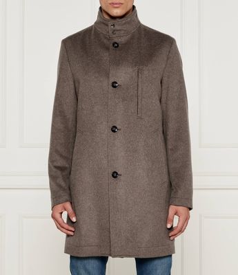 Płaszcz męski elegancki BOSS BLACK ze sklepu: Gomez Fashion Store w kategorii: Płaszcze męskie - zdjęcie 874714-BD9-10338_BB245M000100252