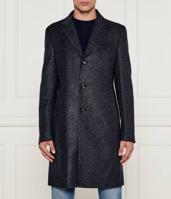 Płaszcz męski elegancki BOSS BLACK ze sklepu: Gomez Fashion Store w kategorii: Płaszcze męskie - zdjęcie 874714-BD9-10338_BB245M000104404