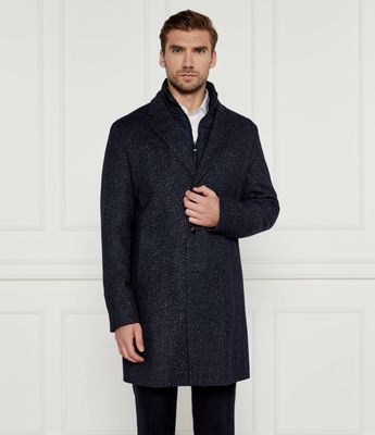 Płaszcz męski elegancki BOSS BLACK ze sklepu: Gomez Fashion Store w kategorii: Płaszcze męskie - zdjęcie 874714-BD9-10338_BB245M000105404
