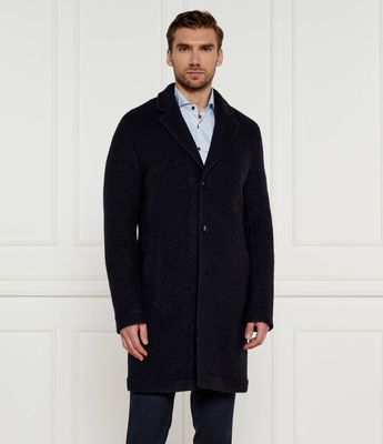 Płaszcz męski elegancki BOSS BLACK ze sklepu: Gomez Fashion Store w kategorii: Płaszcze męskie - zdjęcie 874714-BD9-10338_BB245M000107404