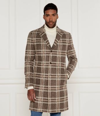 Płaszcz męski elegancki BOSS BLACK ze sklepu: Gomez Fashion Store w kategorii: Płaszcze męskie - zdjęcie 874714-BD9-10338_BB245M000108252