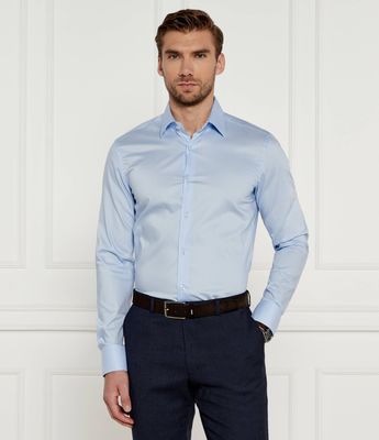 Koszula męska z klasycznym kołnierzykiem BOSS BLACK ze sklepu: Gomez Fashion Store w kategorii: Koszule męskie - zdjęcie 874714-BD9-10338_BB245M000110450