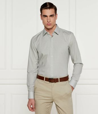 BOSS BLACK - Koszula męska z klasycznym kołnierzykiem ze sklepu: Gomez Fashion Store w kategorii: Koszule męskie - zdjęcie 874714-BD9-10338_BB245M000116330