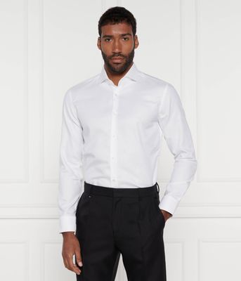 Koszula męska na wiosnę elegancka BOSS BLACK ze sklepu: Gomez Fashion Store w kategorii: Koszule męskie - zdjęcie 874714-BD9-10338_BB245M000117100