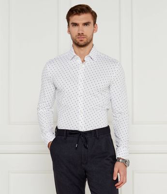 Koszula męska na wiosnę BOSS BLACK ze sklepu: Gomez Fashion Store w kategorii: Koszule męskie - zdjęcie 874714-BD9-10338_BB245M000118100
