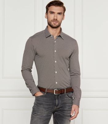 Koszula męska z klasycznym kołnierzykiem BOSS BLACK ze sklepu: Gomez Fashion Store w kategorii: Koszule męskie - zdjęcie 874714-BD9-10338_BB245M000145361
