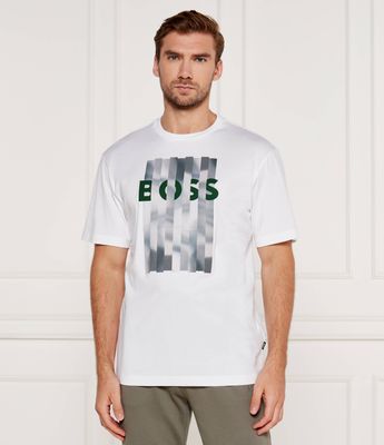 T-shirt męski w stylu młodzieżowym BOSS BLACK ze sklepu: Gomez Fashion Store w kategorii: T-shirty męskie - zdjęcie 874714-BD9-10338_BB245M000195100
