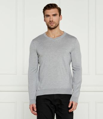 Sweter męski casual BOSS BLACK ze sklepu: Gomez Fashion Store w kategorii: Swetry męskie - zdjęcie 874714-BD9-10338_BB245M000206072