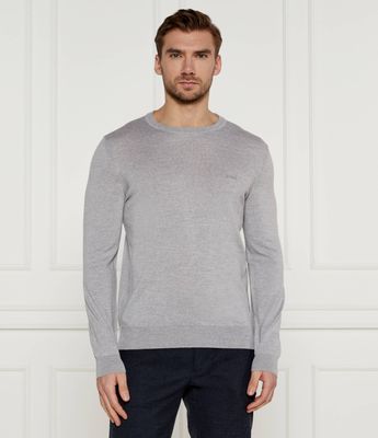 Sweter męski casualowy BOSS BLACK ze sklepu: Gomez Fashion Store w kategorii: Swetry męskie - zdjęcie 874714-BD9-10338_BB245M000207072